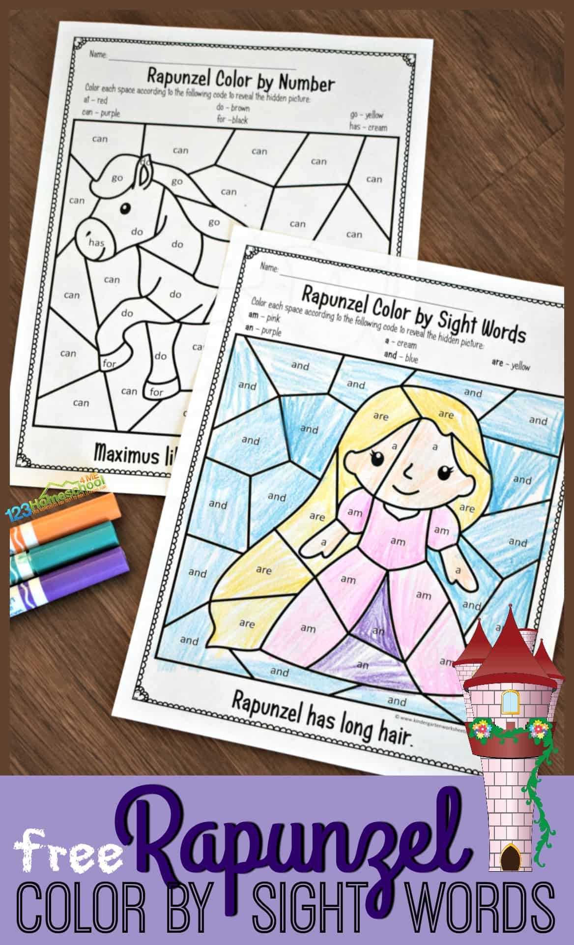 color by word free printable