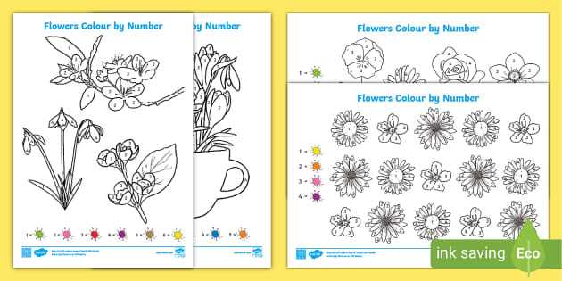 color flower printable