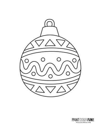 color printable christmas ornaments