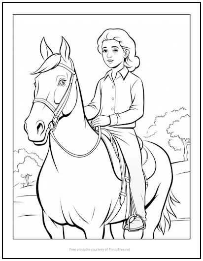 coloring pages horses printable