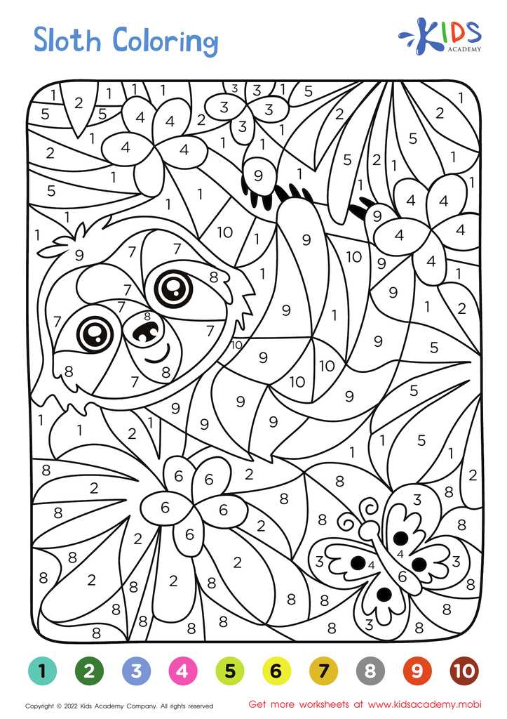colour by number printables for preschoolers