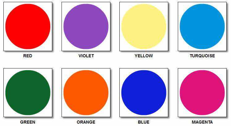 colour personality test printable