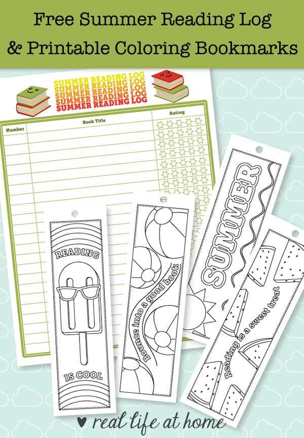 colouring in bookmarks printable