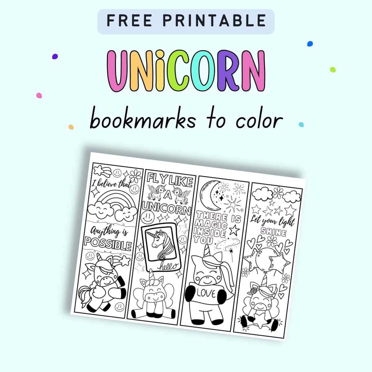 colouring in bookmarks printable