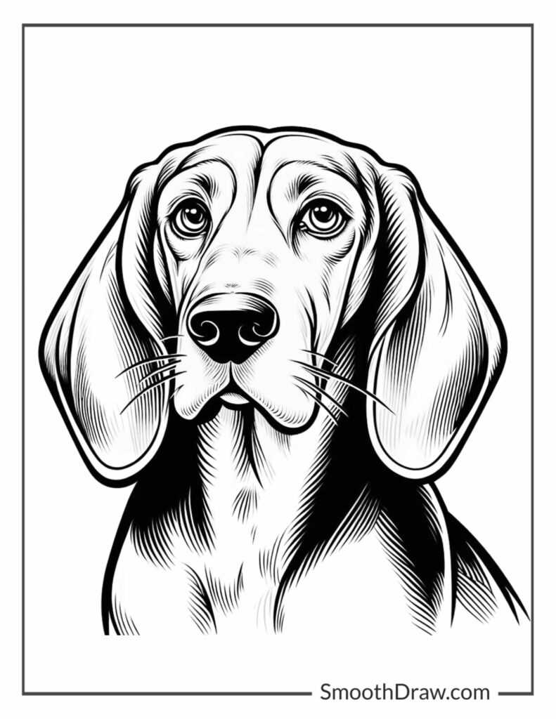 colouring pages dogs free printable
