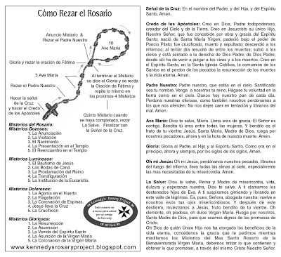 como rezar el rosario printable free