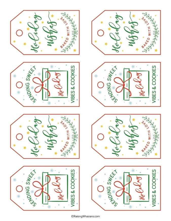 cookie labels free printable