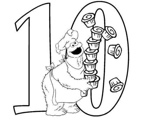 cookie monster coloring pages printable