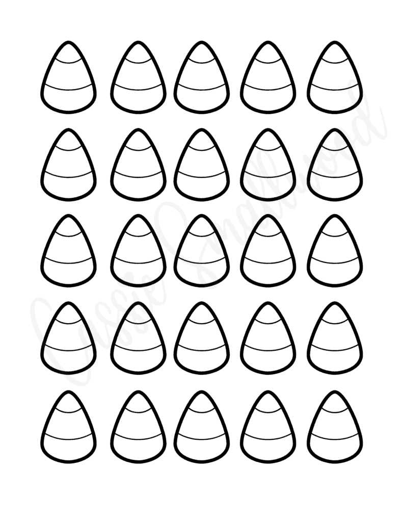 corn template printable