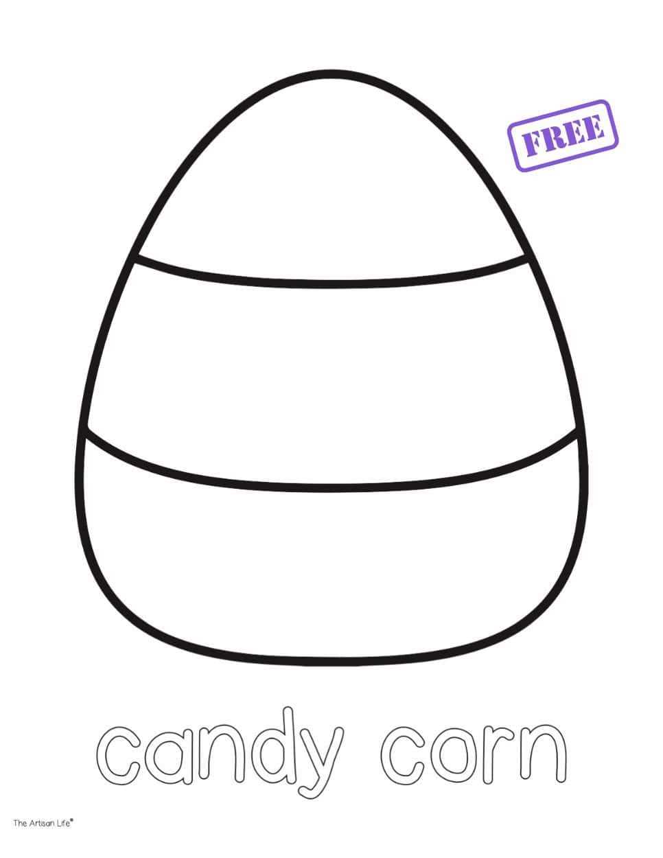 corn template printable