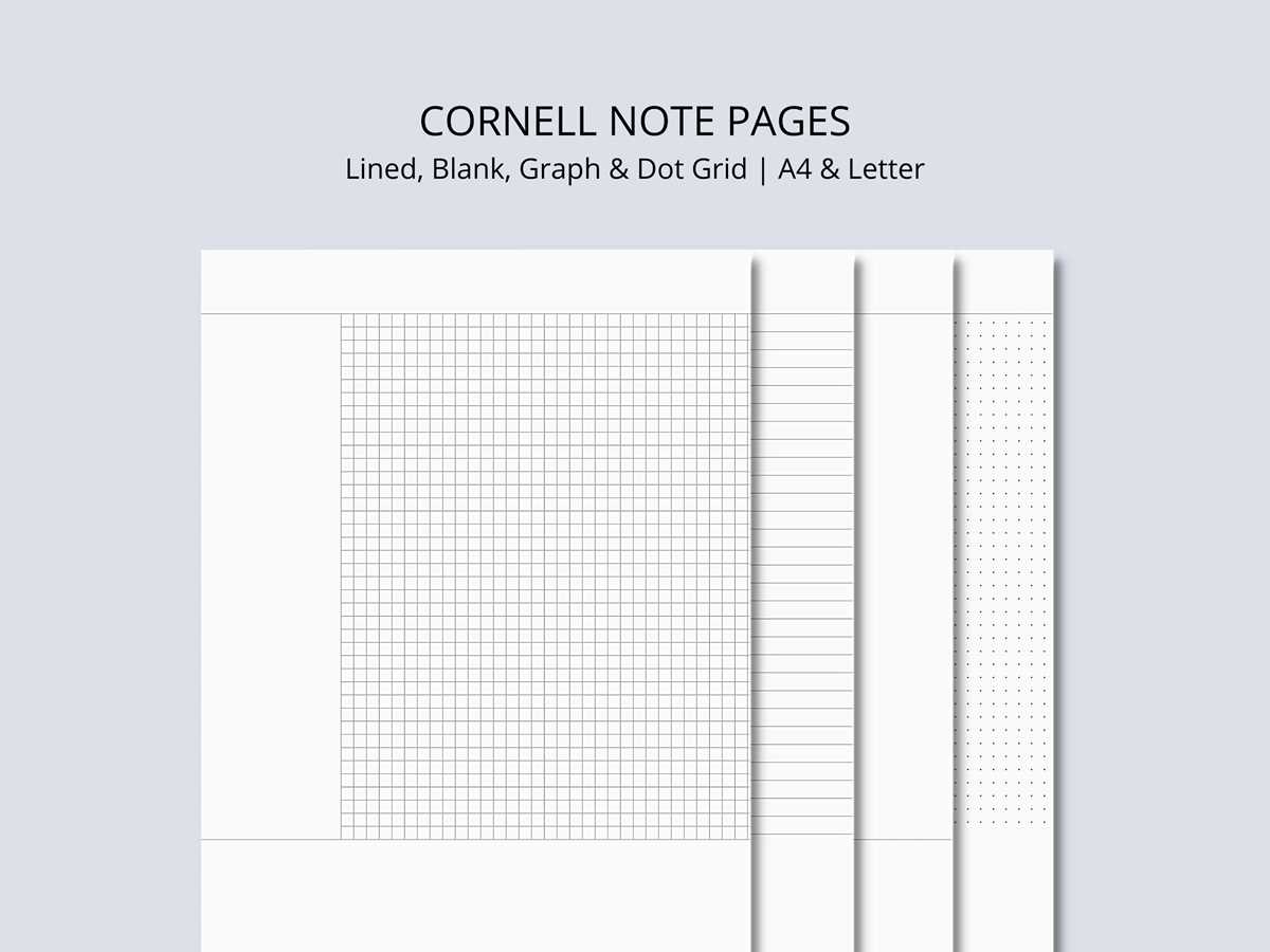 cornell notes template printable