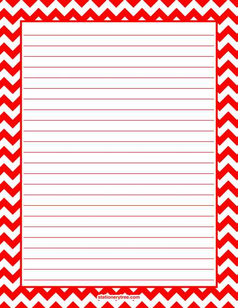 printable red paper