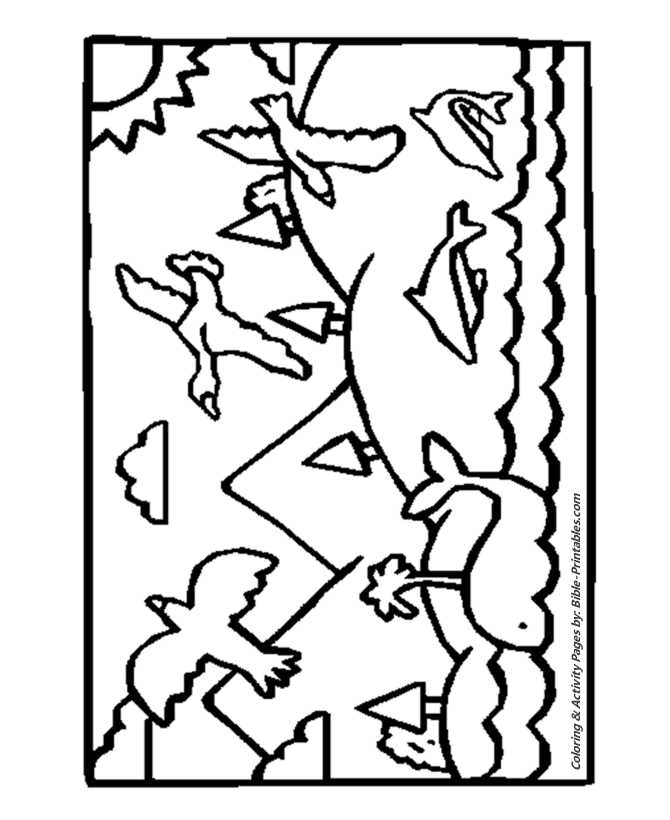 creation coloring pages printable