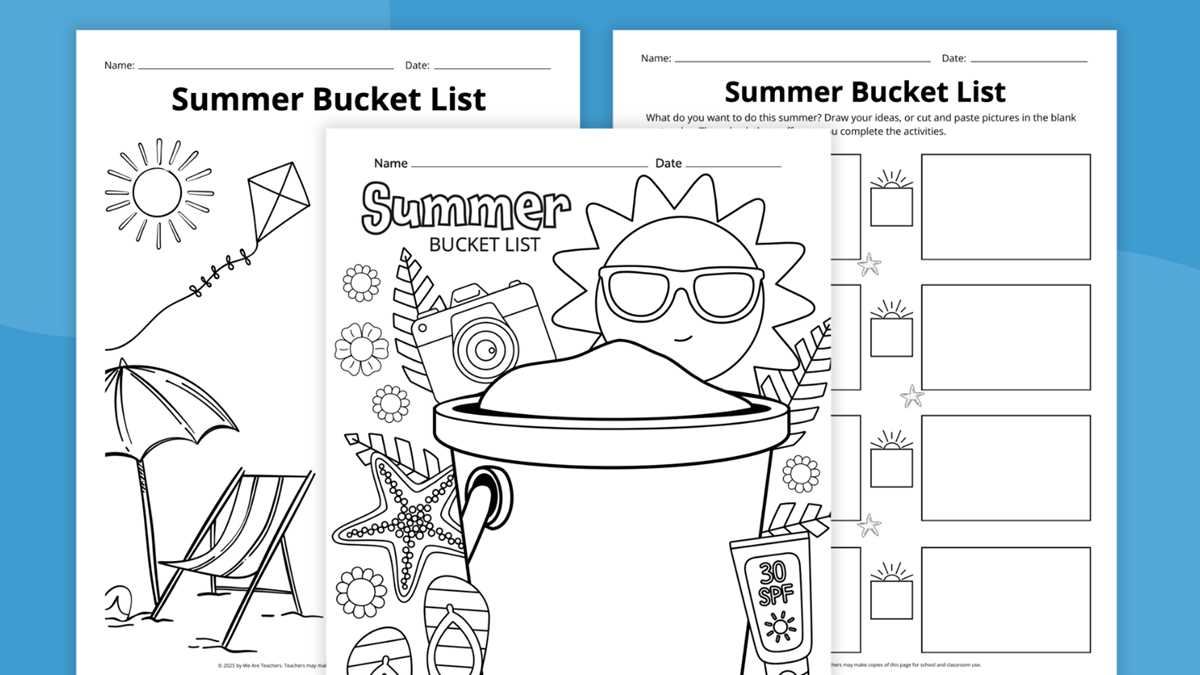 free printables for summer