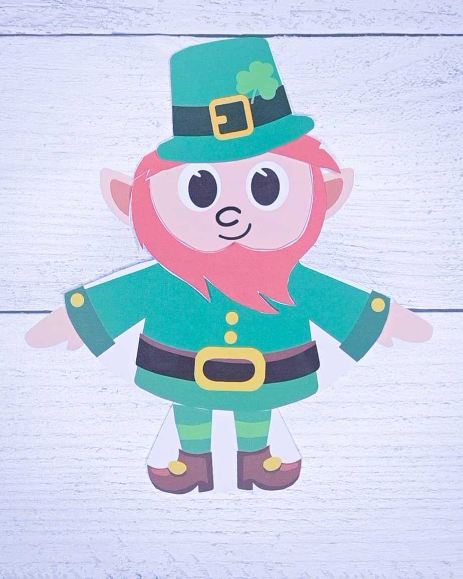 leprechaun cut out printable