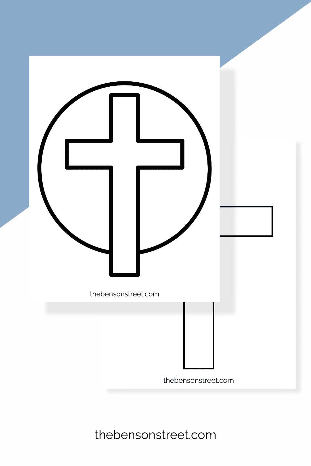 cross template free printable