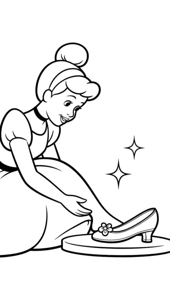 cinderella coloring printables