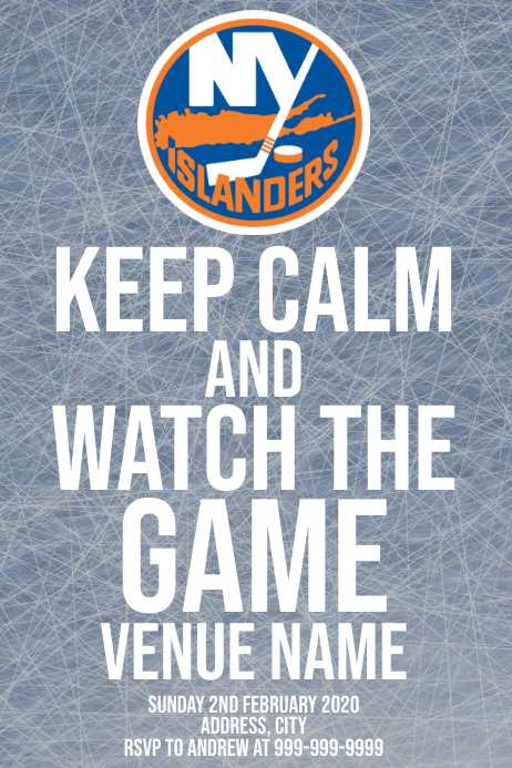 new york islanders printable schedule