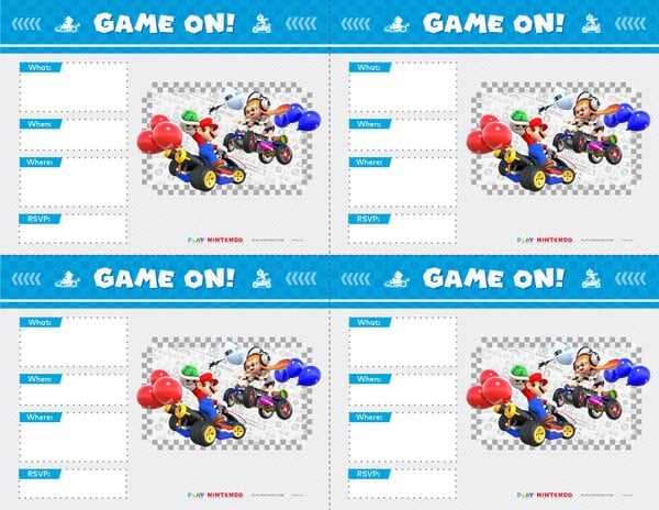 mario kart printable