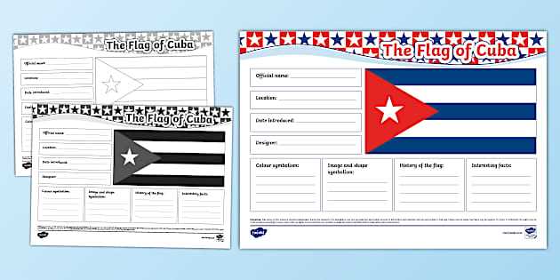 cuba flag printable