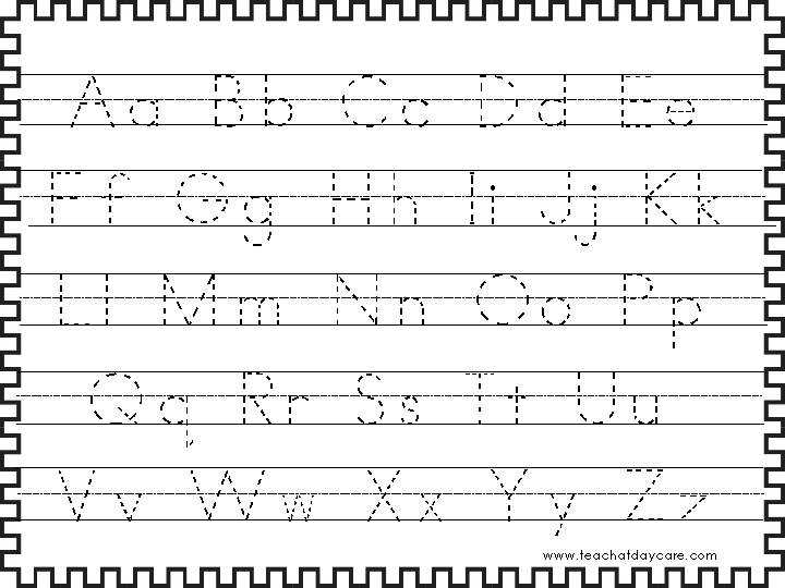 cursive alphabet trace printable