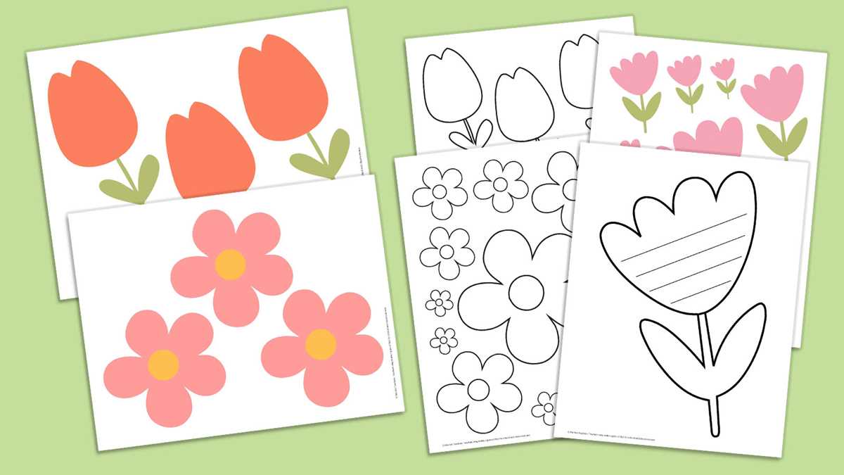 cut out flower template printable