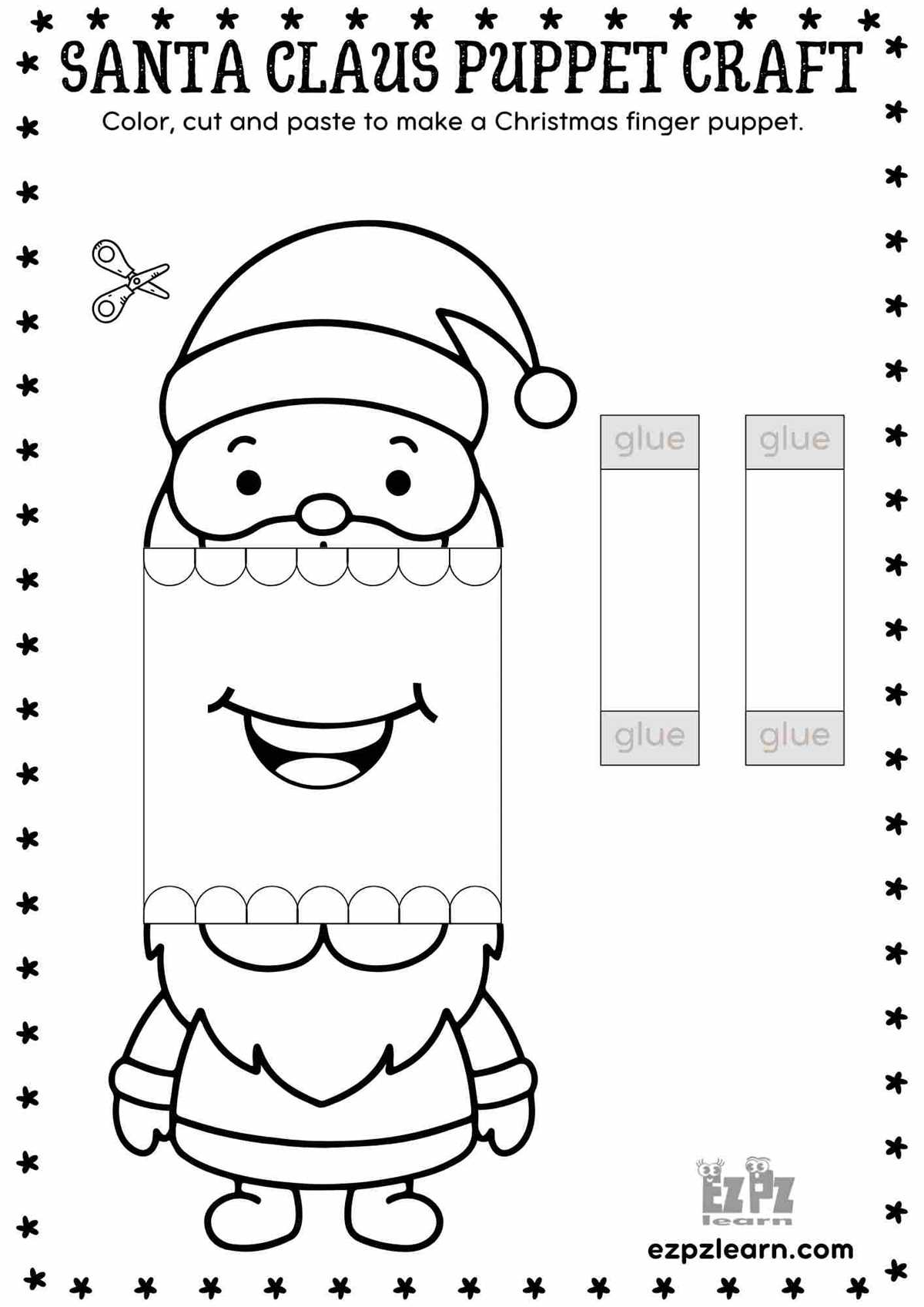 cut out foldable printable christmas crafts