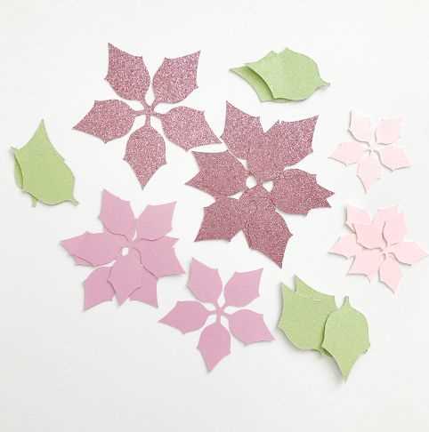 cut out poinsettia pattern printable