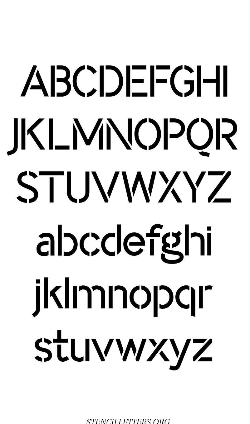 cut out printable letter stencils