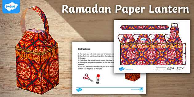 cut out ramadan lantern template printable