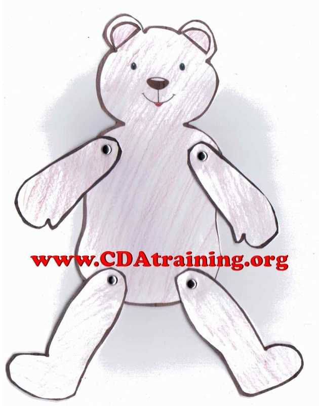 cut out teddy bear template printable