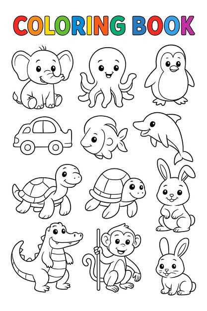 cute animal coloring pages printable