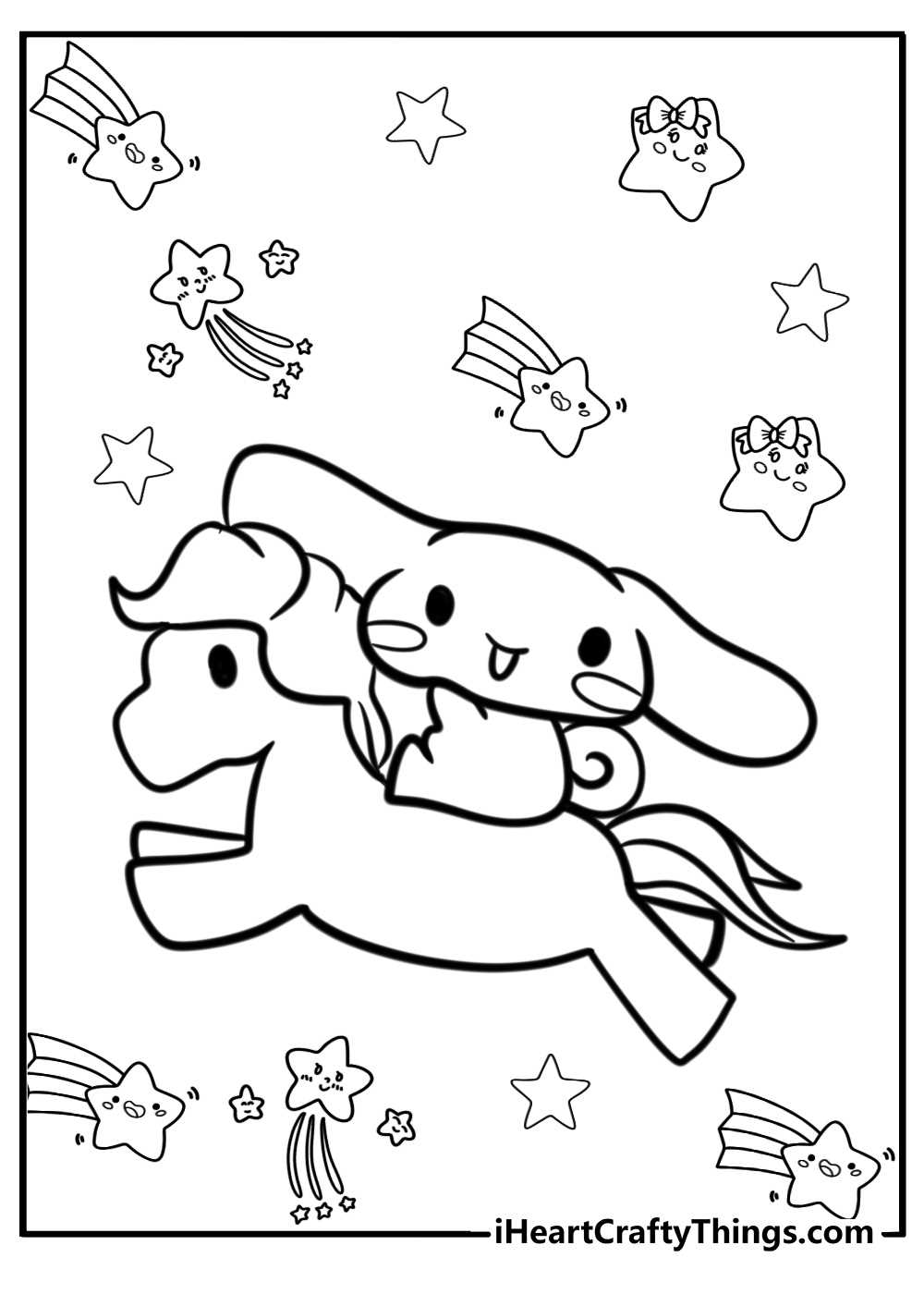 cute cinnamoroll coloring pages printable