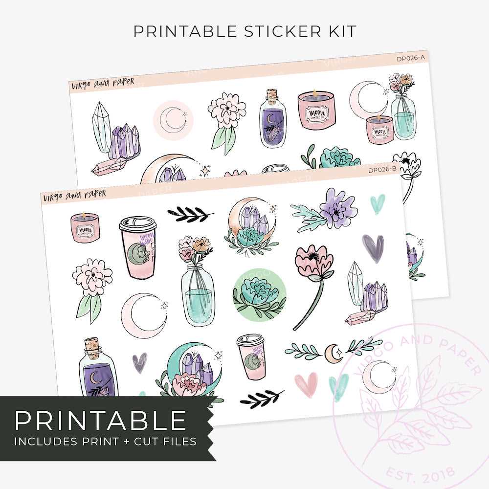 cutout aesthetic stickers printable