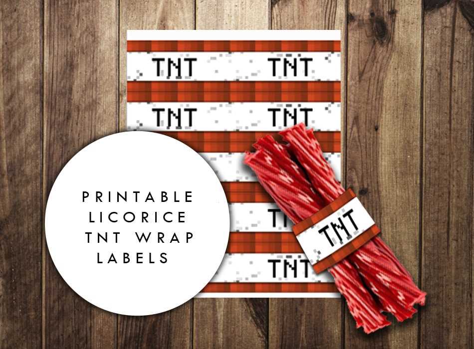 tnt printable minecraft