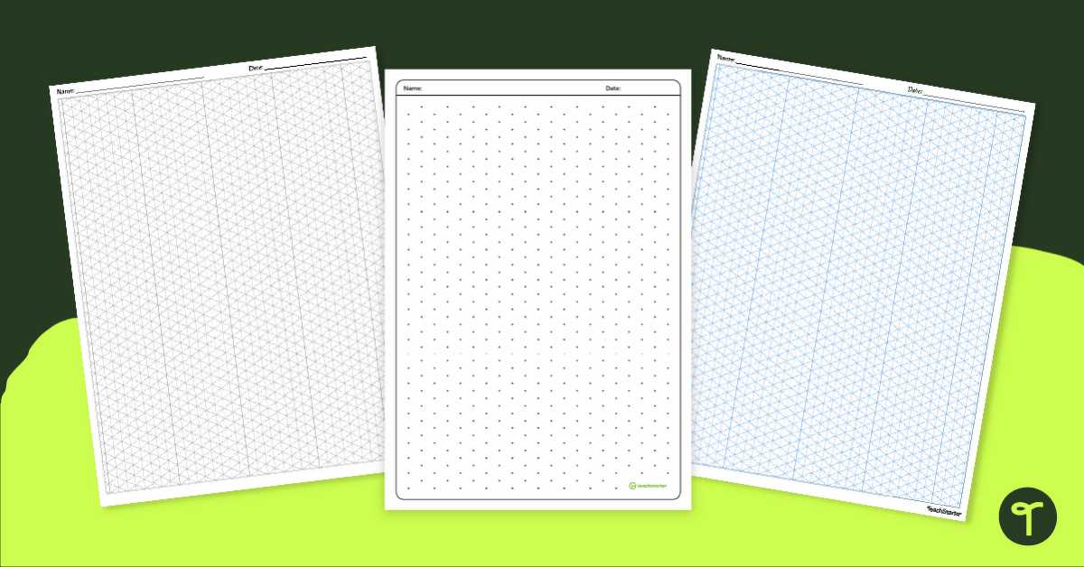 isometric paper dots printable