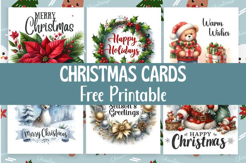 foldable christmas card printables