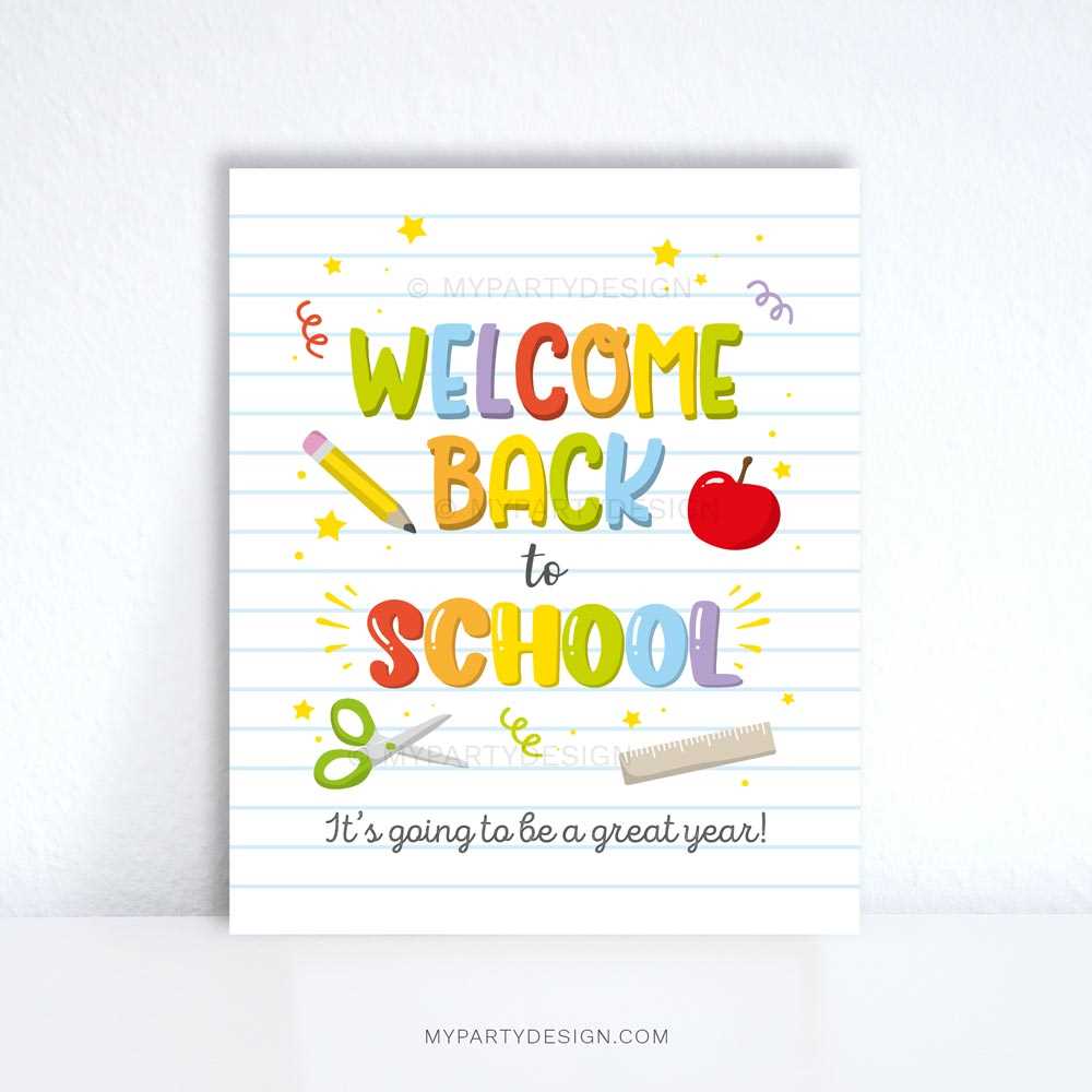 back to school sign printable