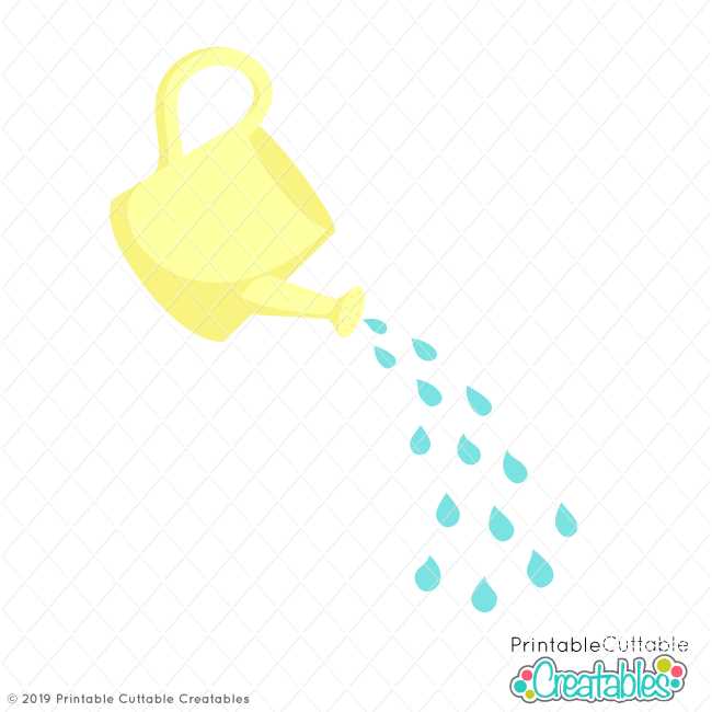 printable watering can