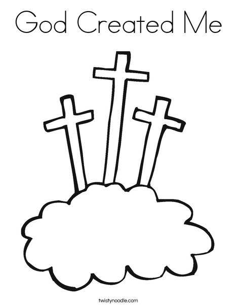 free printable god made me coloring page