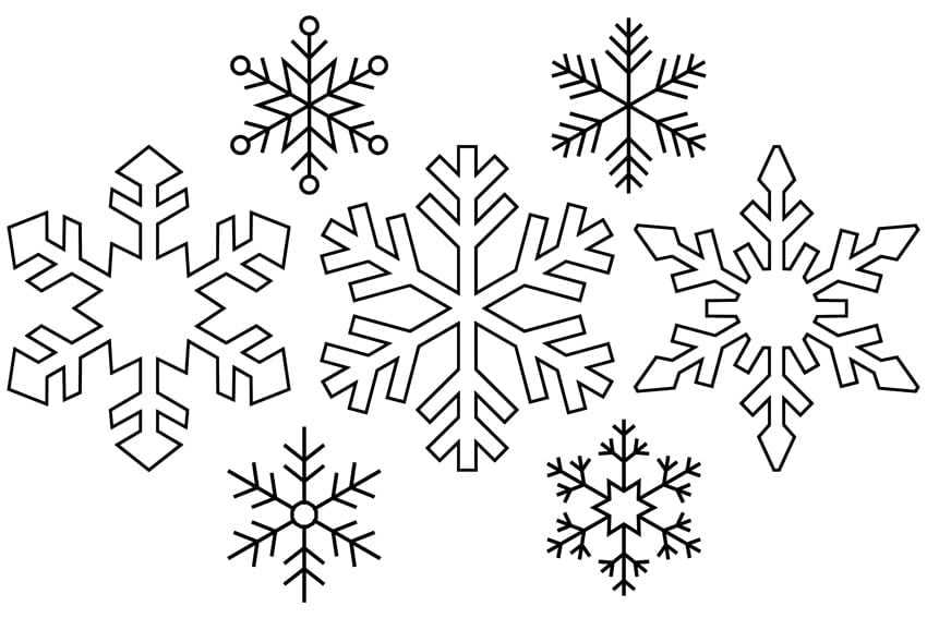 printable snowflake template for kindergarten