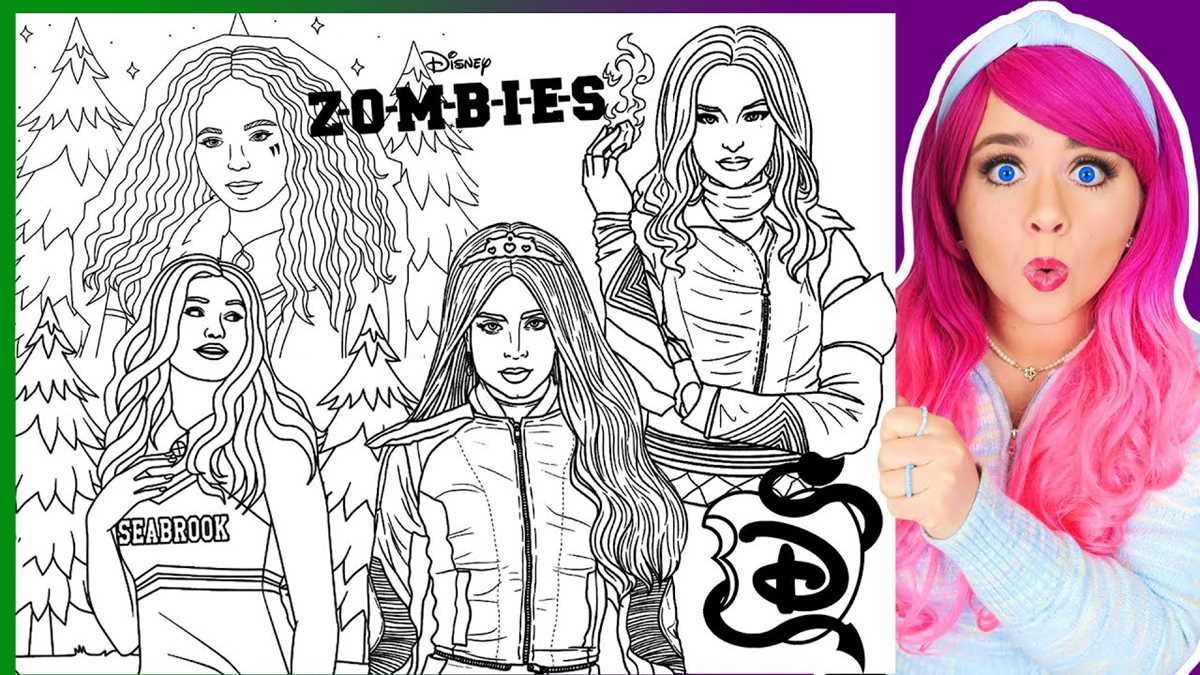 descendants coloring pages printable