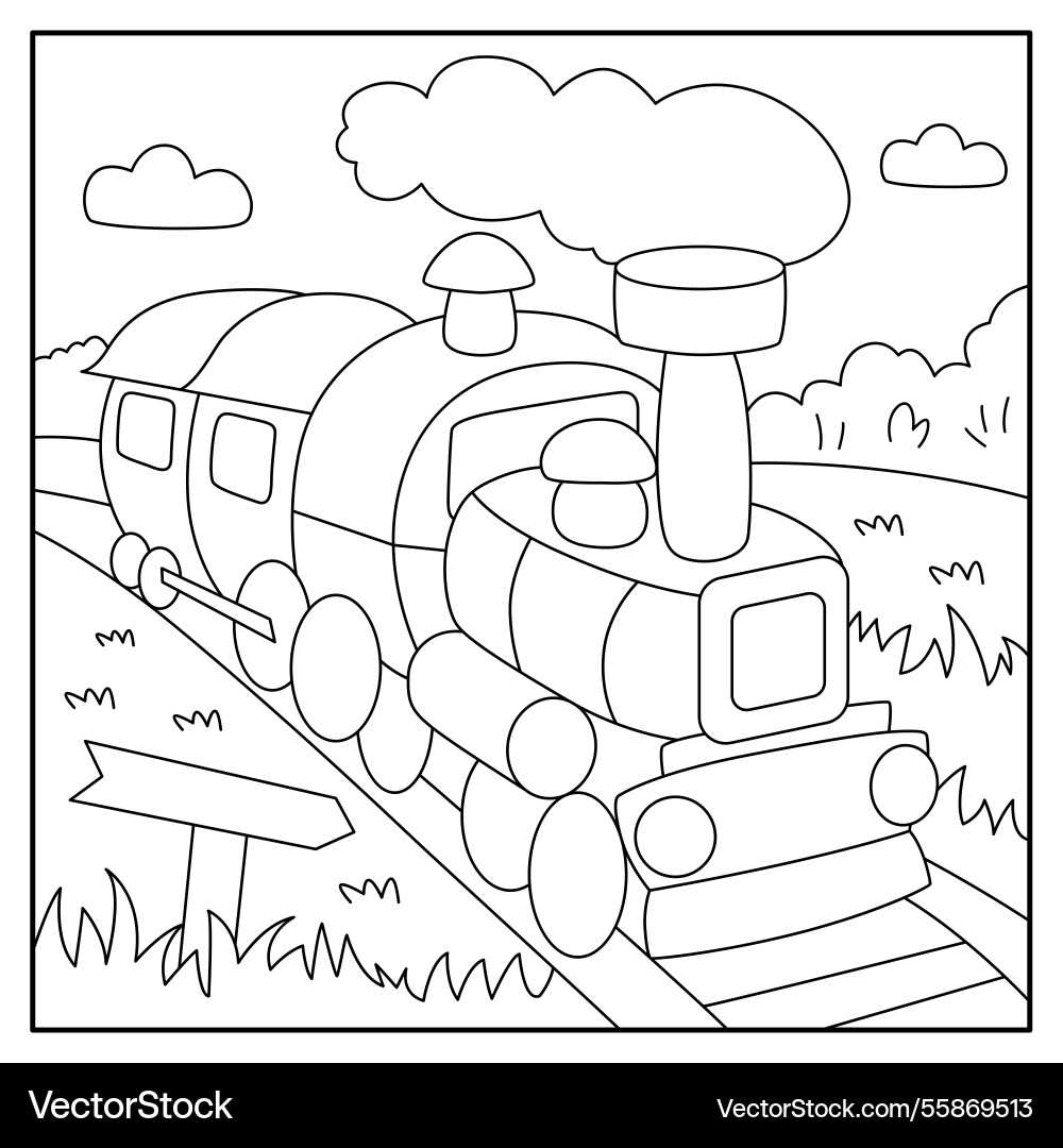 printable train pictures to color
