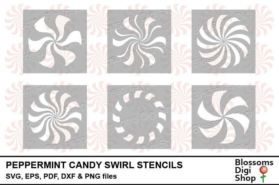 printable peppermint candy template