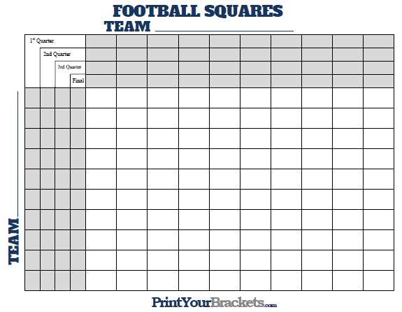 football squares printable