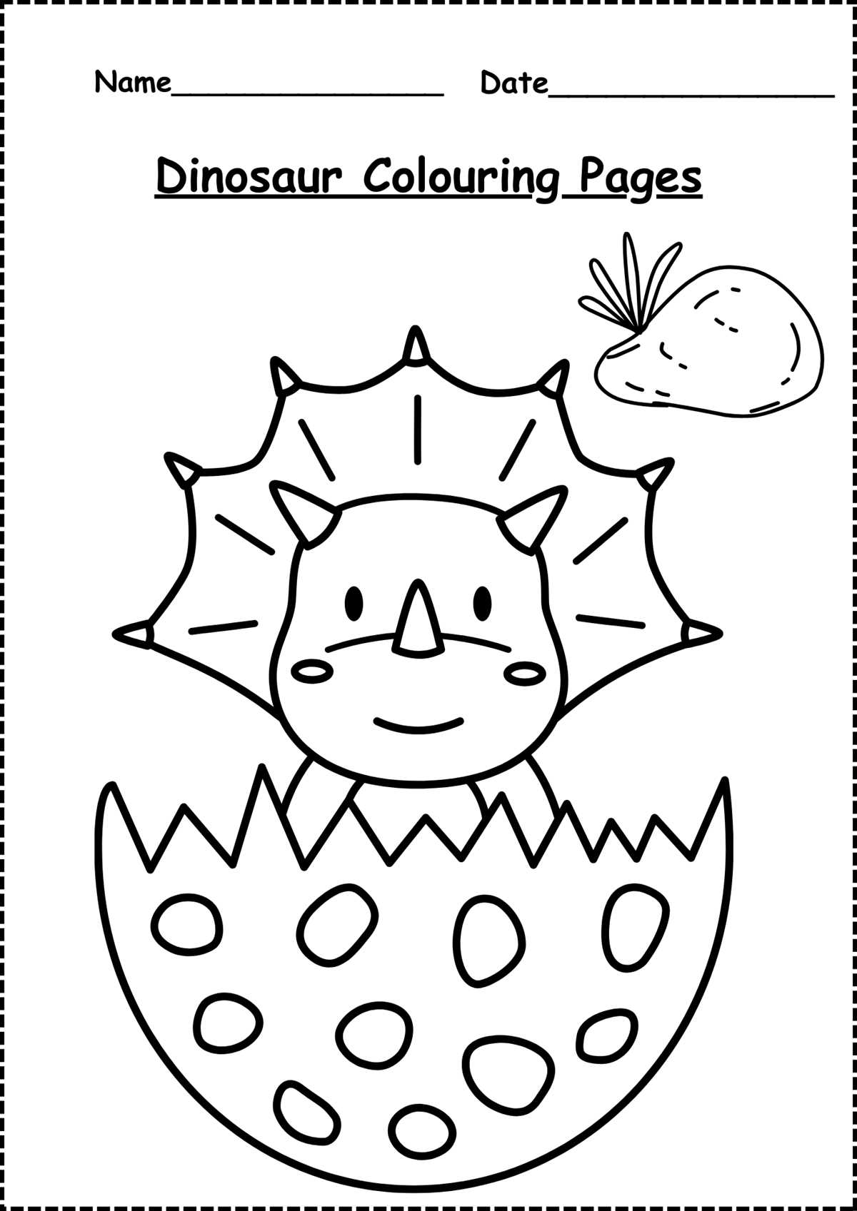 dinosaur colouring sheets printable