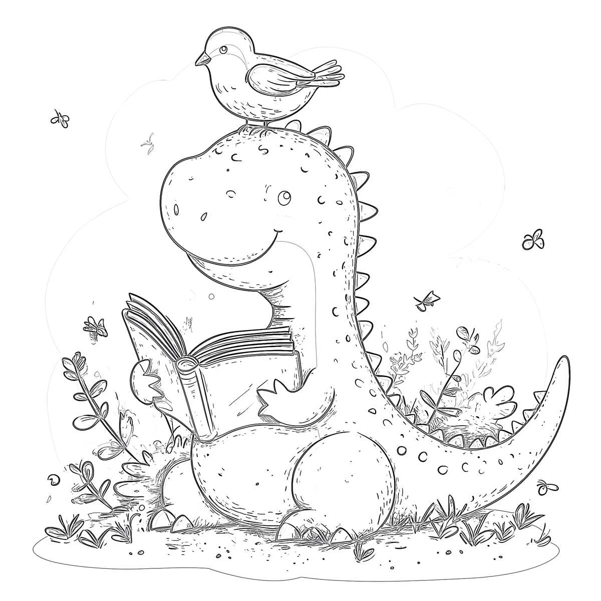 dinosaur free printable coloring pages