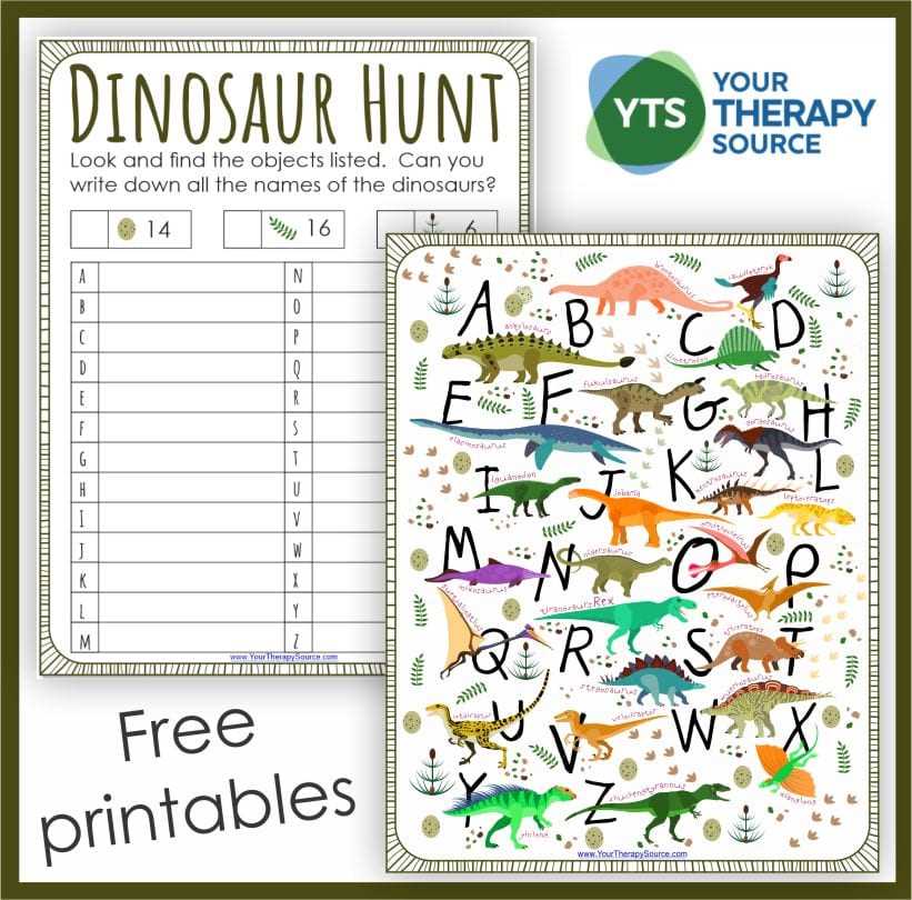 dinosaurs printables free
