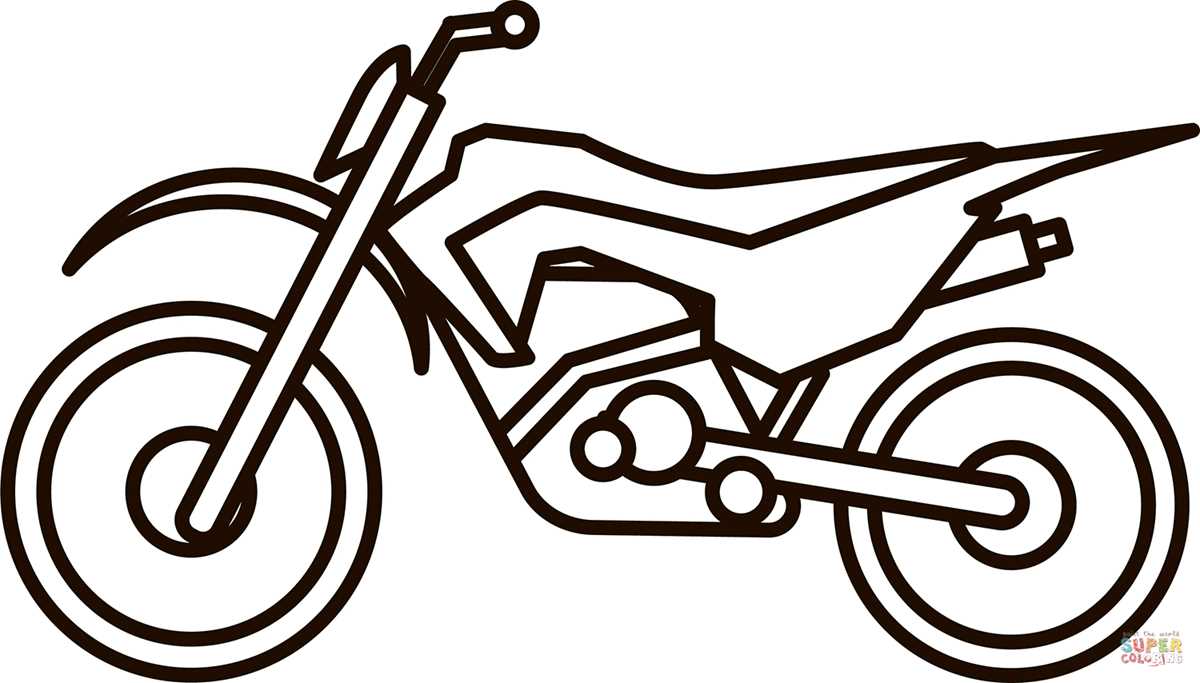 dirt bike coloring pages printable