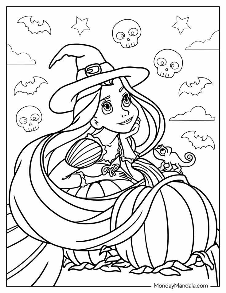 disney halloween printable coloring pages